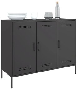 Aparador 100,5x39x79 cm aço preto