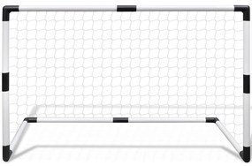 Conjunto de mini balizas de futebol para criança 2 pcs 91,5x48x61 cm
