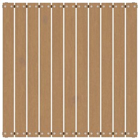 3 pcs conjunto lounge de jardim pinho maciço castanho mel