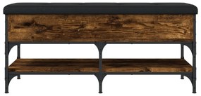 Banco sapateira 102x42x45 cm derivados madeira carvalho fumado