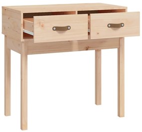 Mesa consola 76,5x40x75 cm madeira de pinho maciço