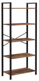 Estante organizadora com 5 prateleiras de aço | VASAGLE | 66 x 30 x 153 cm | preto | LLS061B01.