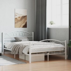 Estrutura de cama 120x200 cm metal branco