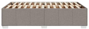 Estrutura cama sem colchão 120x200 cm tecido cinza-acastanhado