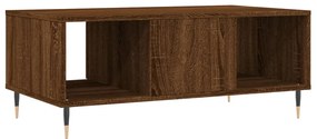 Mesa de centro 90x50x36,5cm derivados madeira carvalho castanho