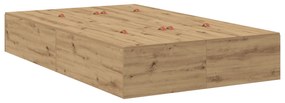 Cama de Armazenamento vidaXL Artisan Carvalho 120x190 cm