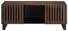 Mesa de centro 100x55x40cm madeira de mangueira maciça castanho
