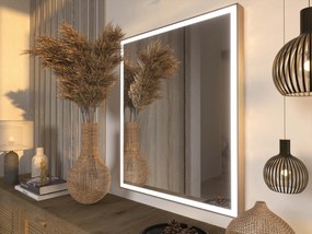 Espelho LED com moldura para casa de banho M1