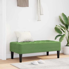 vidaXL banco com almofada Verde Claro 113 x 57 x 39 cm Veludo
