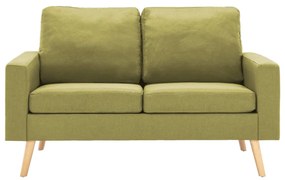 Sofá de 2 lugares tecido verde