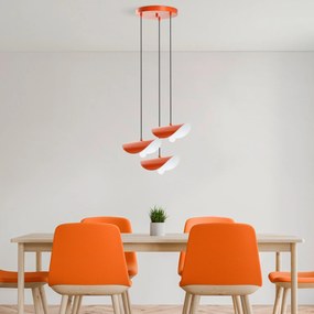 Chandelier Eger – Laranja – Diâmetro 50 cm