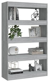 Estante/divisória 80x30x135cm derivados madeira cinzento sonoma