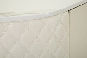 ARMARIO SHARON 120X40X85 CM BRANCO E DOURADO
