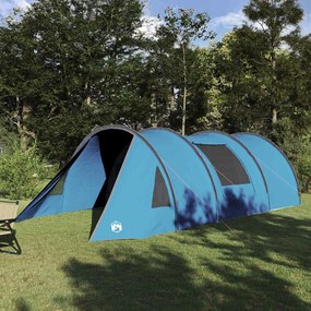 vidaXL Tenda túnel com telhado Azul e Cinza 778 x 356 x 210 cm