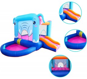 Castelo insuflável para crianças Dumbo Multicolorido (inclui ventilador)