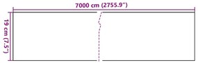 Painel de privacidade para jardim 70x0,19 m PVC verde