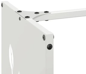 Suporte para lenha 40x30x80 cm aço laminado a frio branco