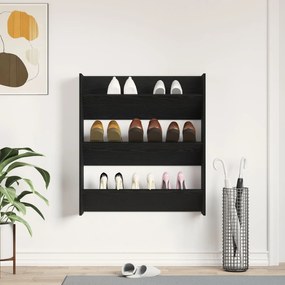 Armário para Sapatos vidaXL Preto Carvalho 80x18x90 cm Madeira Reposta