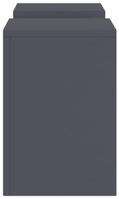 Suportes para Plantas Outdoor Pilar 2 pcs Antracite 24x24x35 cm Aço