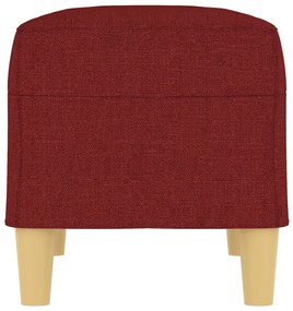 Banco 70x35x41 cm tecido vermelho tinto
