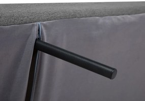Sofá-cama de 3 lugares em tecido cinzento escuro INGARO Beliani