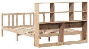 Cama com estante sem colchão 120x200 cm pinho maciço