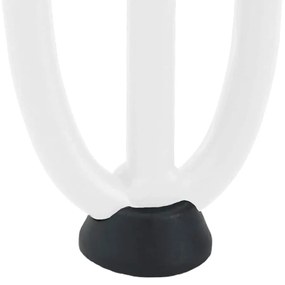 Pernas de grampo para mesa de centro 4 peças, branco, 20 cm, aço maciç