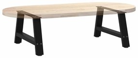 Pés para mesa de centro em formato A, 2 peças, preto, 70x(30-31) cm, a