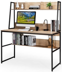 Secretária “Firenze” com Estante de 3 Cubos – 120x57x139,5 cm – Madeir