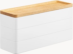 Caixa de jóias com tampa Rin, 3 andares