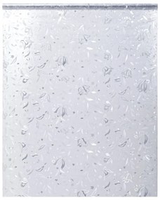 Películas para janela 4 pcs PVC fosco padrão flores