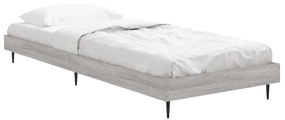 Estrutura cama 75x190 cm derivados de madeira cinzento sonoma