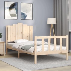 Cama sem colchão 100x200 cm madeira de pinho maciça