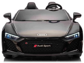 Carro elétrico para crianças Audi R8 SPYDER Dois lugares 24V, leitor MP3 com USB/AUX e Bluetooth, bateria 24V/14Ah, 2 motores de 200W, rodas EVA com s