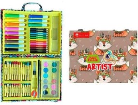 Conjunto de Pintura Roymart Little Artist Fox Mala 68 Peças Multicolor