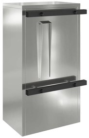 caixa de correio Preto 30 x 23 x 55 cm Aço galvanizado