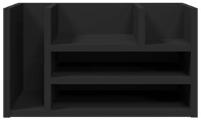 Organizador de secretária 44,5x24x25 cm derivados madeira preto