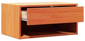 Mesa de Cabeceira Montada na Parede 2 pcs Castanho-mel