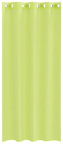 Cortinas de voile com ilhós 2 pcs verde-maçã 140x245 cm