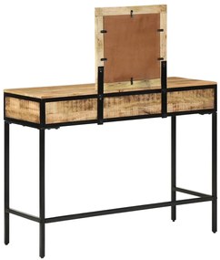 Mesa de Toucador 100x40x75/120 cm Madeira Sólida de Manga Rugosa