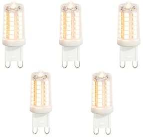 Conjunto de 5 Lâmpadas LED G9 Transparentes 3.5W 480 lm 2700K