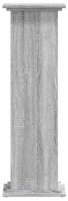 Suporte p/ plantas 33x33x100 cm derivados madeira cinza sonoma