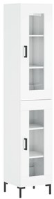 Vitrine Brenna de 180 cm - Branco Brilhante - Design Nórdico