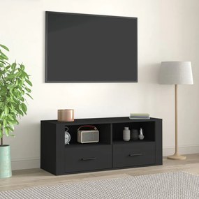 vidaXL Móvel de TV 100x35x40 cm madeira processada preto