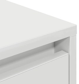 Móvel de TV com luzes LED 193,5x41x50 cm branco