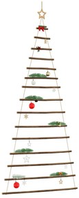 vidaXL Árvores de Natal penduradas com estrela no topo Ramo Natural