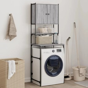 vidaXL Armário máquina de lavar 68x48,5x194 cm sonoma cinzento