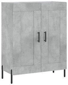 Armário alto 69,5x34x180 cm derivados de madeira cinza cimento