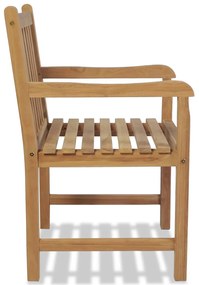 Cadeiras de exterior 2 pcs madeira teca maciça