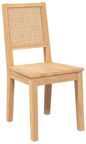 Cadeiras de jantar 2 pcs madeira de seringueira maciça